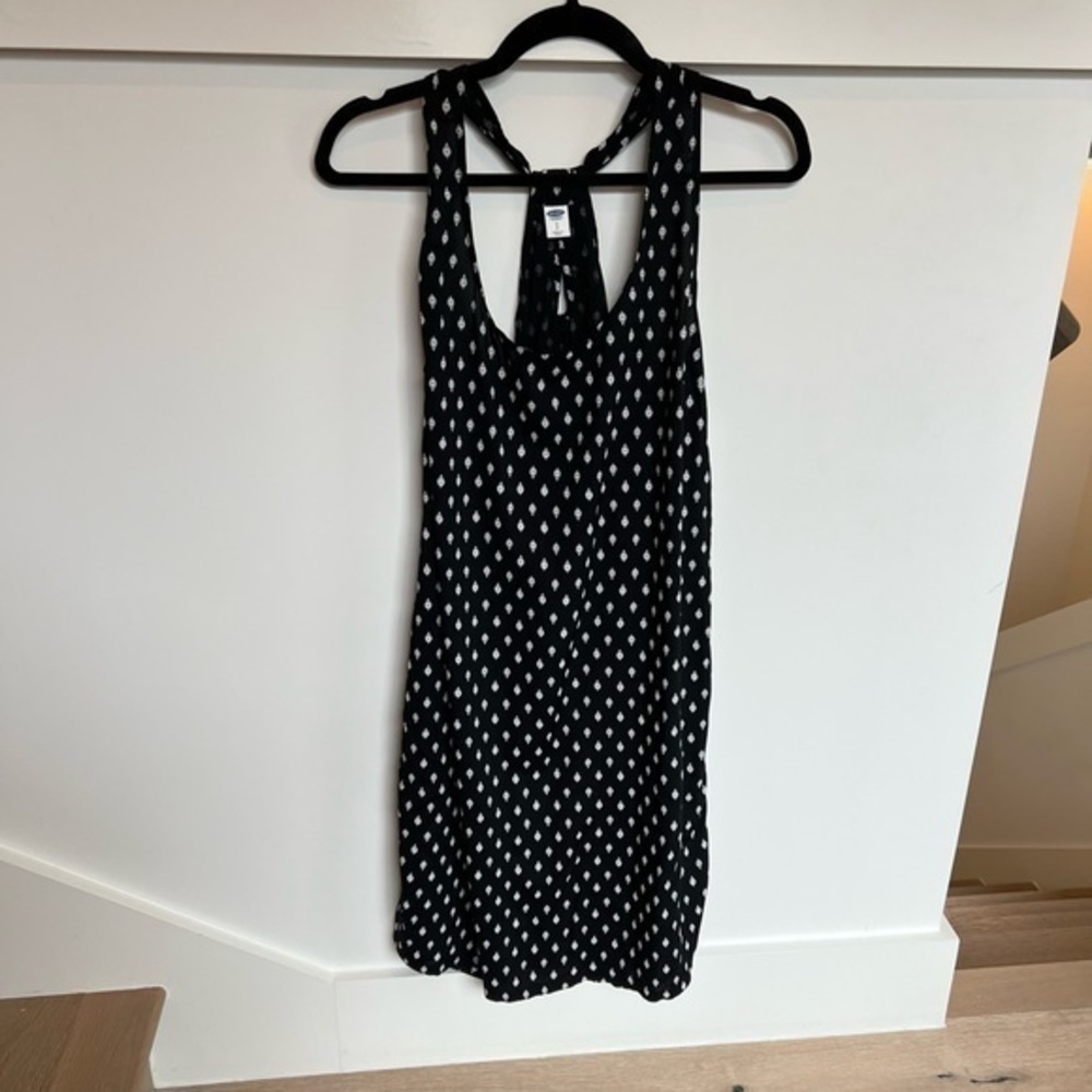 Old Navy Black and White Dress Racerback Sleeveless Womens Size Small NWT